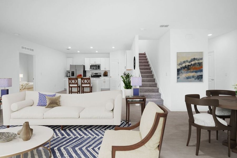 Representative furnished interior of a home built from the Sherwood by Taylor Morrison in Palm Wind, Hudson (Image 14). Representative furnished interior of a home built from the Sherwood by Taylor Morrison in Palm Wind, Hudson (Image 14).