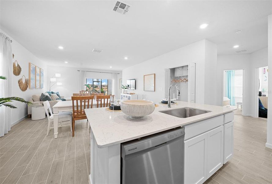 Furnished interior view inside a new home in Pioneer Ranch: Pioneer Ranch 50's, Ocala (Image 34).