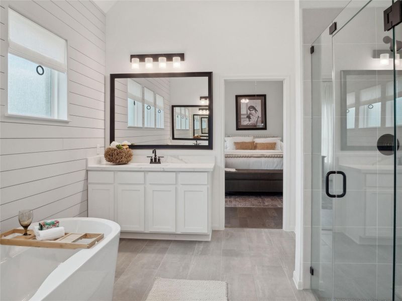 Relaxing primary bath (*Photo not of actual home and used for illustration purposes only.)