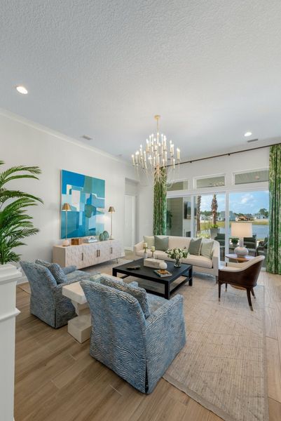 Representative furnished interior of a home built from the Sawyer by Riverside Homes in Mariposa at EverRange, Jacksonville (Image 73).