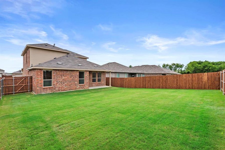 Exterior details and patio area of a home in The Canyons, Keene (Image 3).