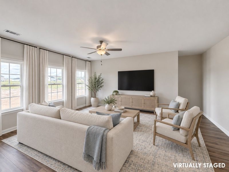 Furnished interior view inside a new home in The Village at Sassafras, Allenhurst (Image 5). Furnished interior view inside a new home in The Village at Sassafras, Allenhurst (Image 5).