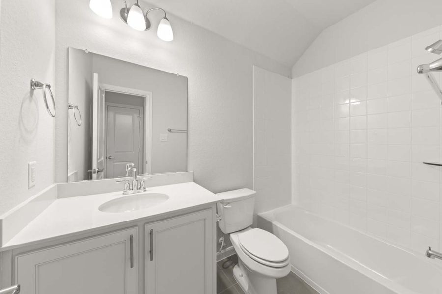 Furnished interior view inside a new home in Creekview Meadows, Pilot Point (Image 11).