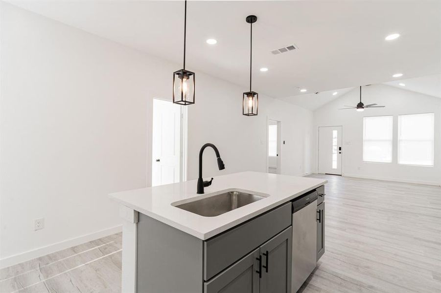 Furnished interior view inside a new home in , Dallas (Image 8).