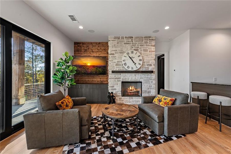 Furnished interior view inside a new home in , Ellijay (Image 47).