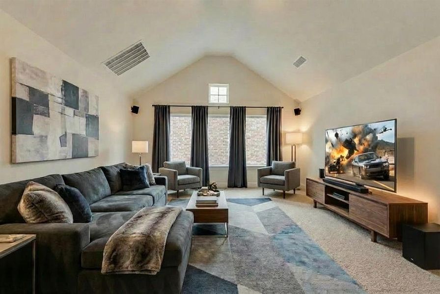 Furnished interior view inside a new home in Monterra, Fate (Image 15).