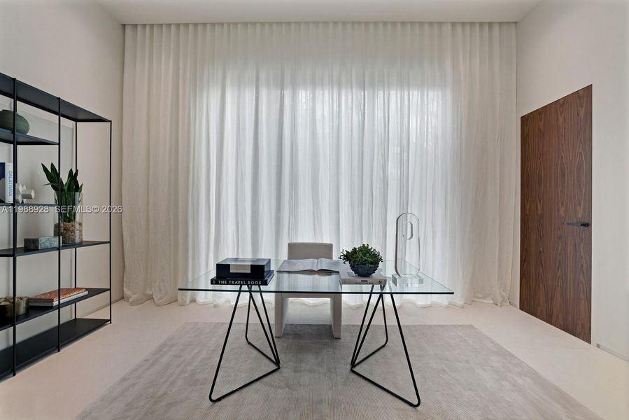 Furnished interior view inside a new home in , Miami (Image 57).