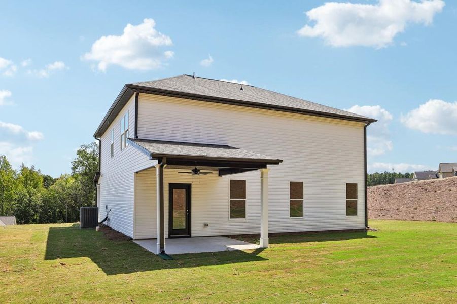 Exterior details and patio area of a home in Savoy Park, Covington (Image 21).