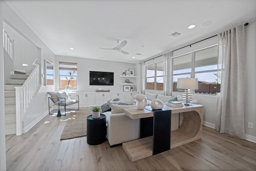 Furnished interior view inside a new home in Combs Ranch, San Tan Valley (Image 9).