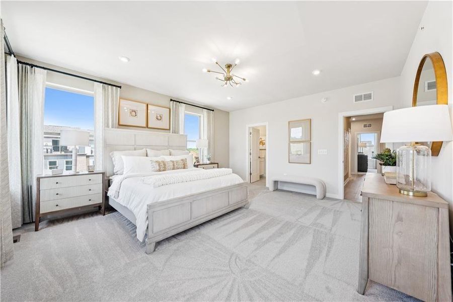 Furnished interior view inside a new home in , Atlanta (Image 7).