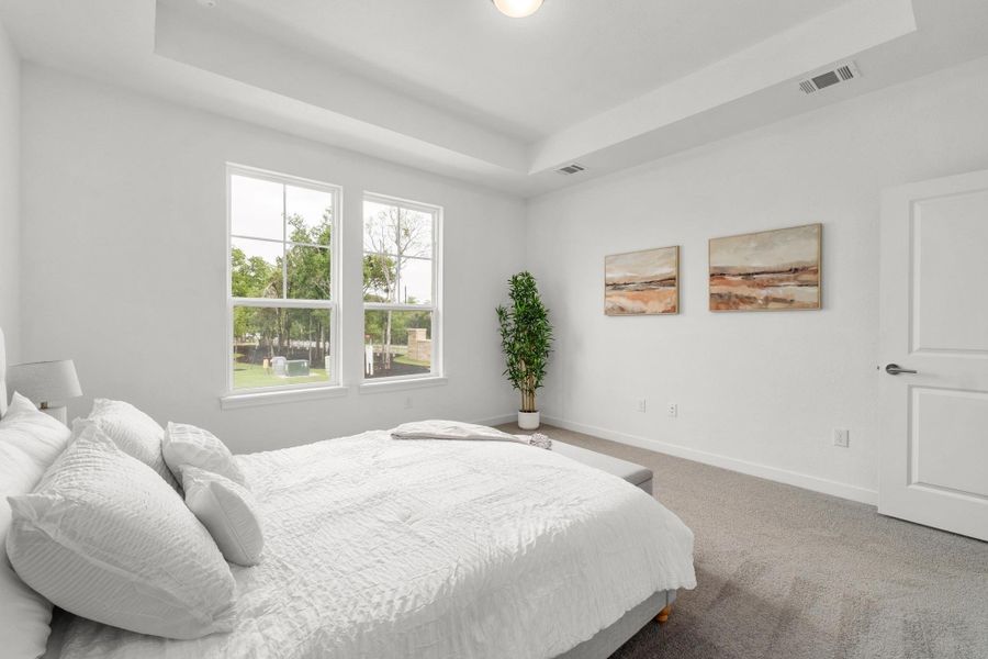 Furnished interior view inside a new home in , Buda (Image 12).