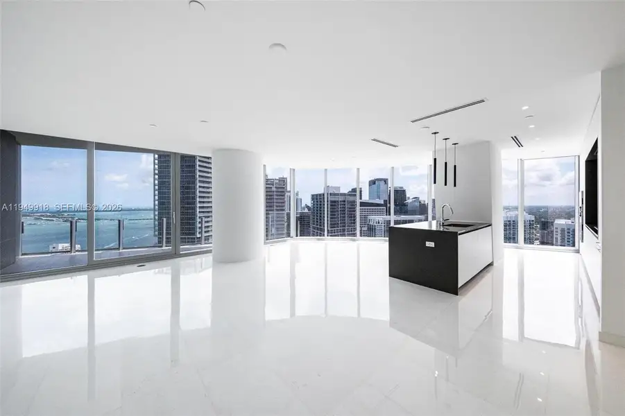 Furnished interior view inside a new home in Aston Martin Residences, Miami (Image 4).