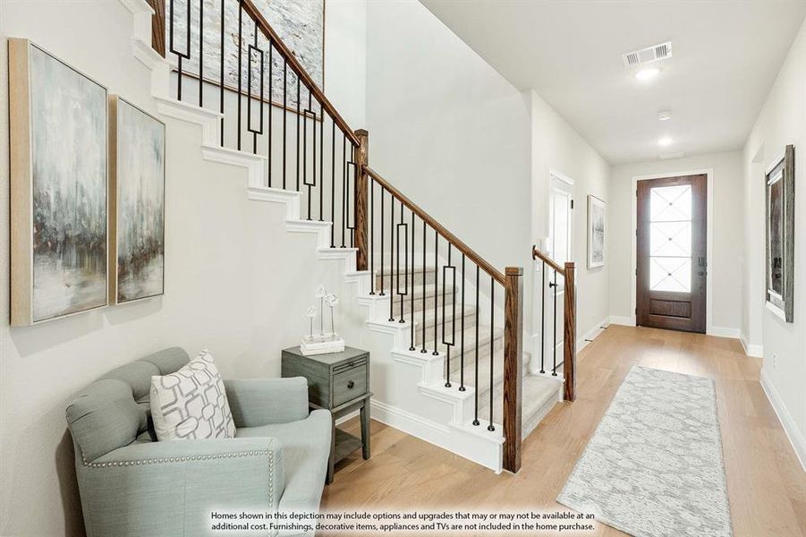 Furnished interior view inside a new home in Glenwood Meadows, Denton (Image 4).