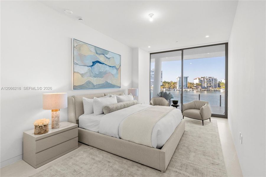 Furnished interior view inside a new home in , Miami (Image 11).