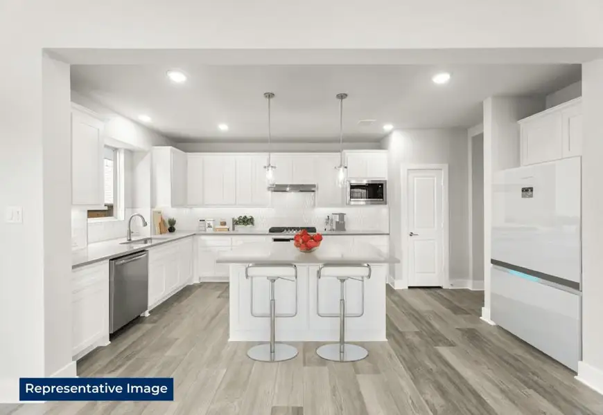 Furnished interior view inside a new home in Hidden Lakes Estates, DeSoto (Image 3). Furnished interior view inside a new home in Hidden Lakes Estates, DeSoto (Image 3).