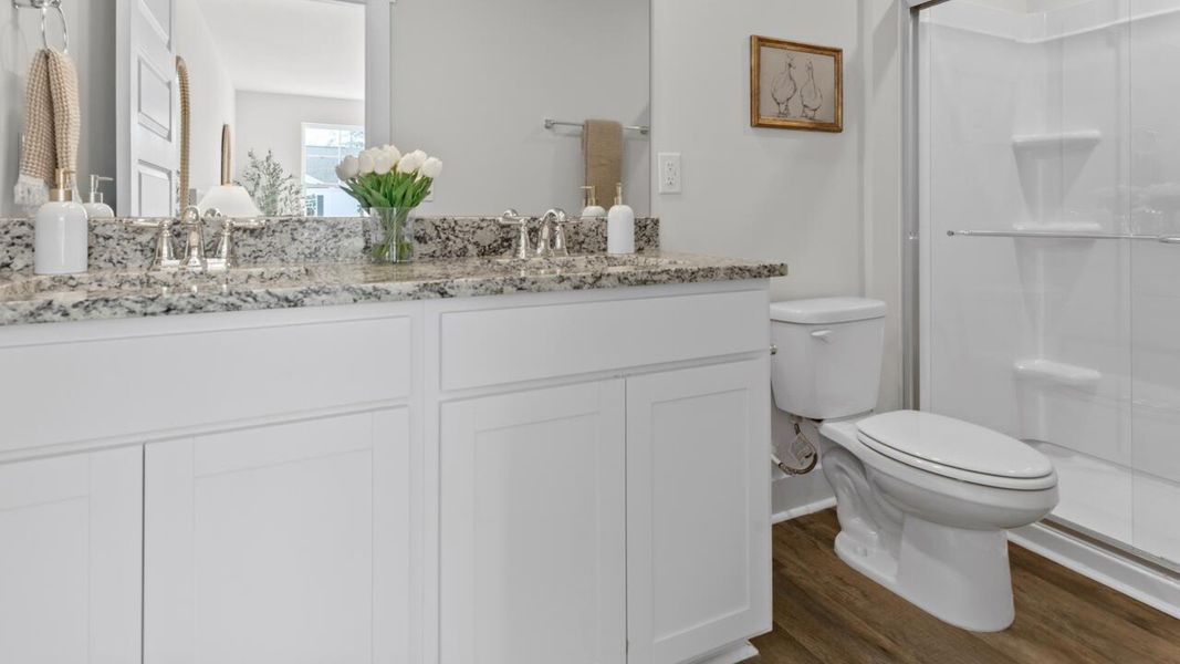 Furnished interior view inside a new home in Waterside Townhomes, Surf City (Image 27).