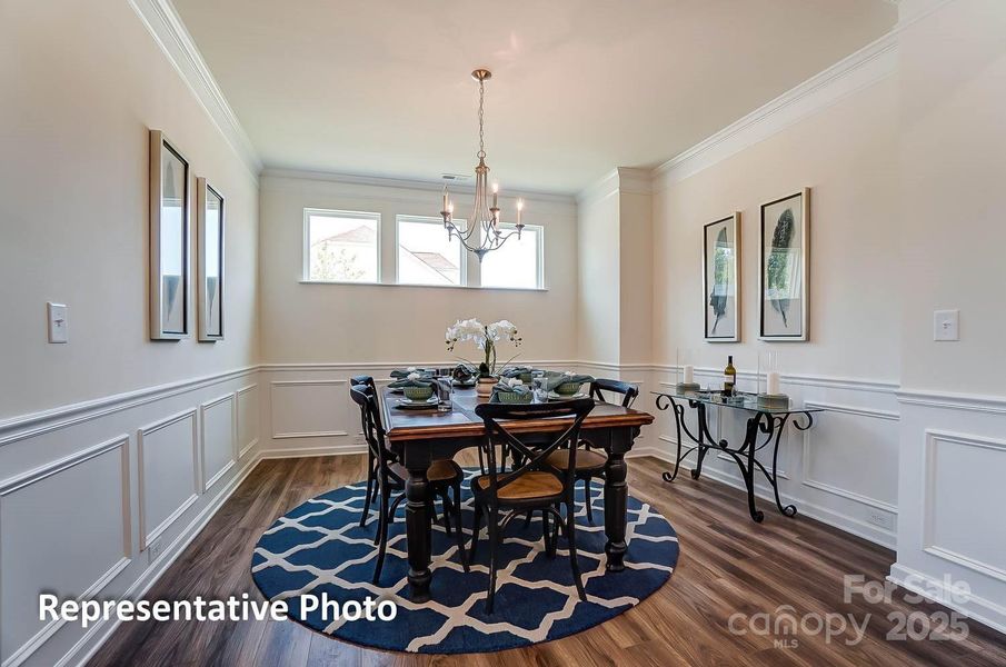 Furnished interior view inside a new home in Villas at Prestwick, Mooresville (Image 10).