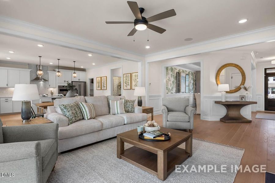 Furnished interior view inside a new home in Rockport, Wake Forest (Image 13). Furnished interior view inside a new home in Rockport, Wake Forest (Image 13).