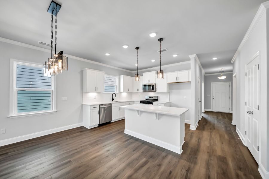 Furnished interior view inside a new home in Monroe Preserve, Chapin (Image 7).