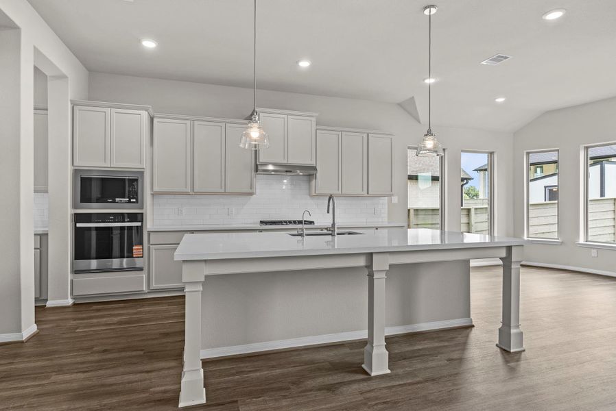 Furnished interior view inside a new home in Pomona, Manvel (Image 8).