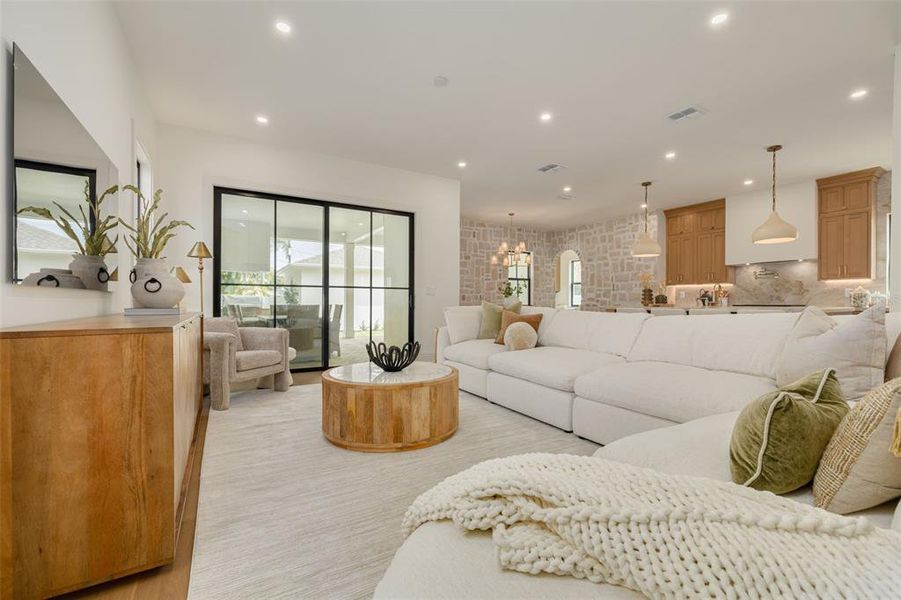 Furnished interior view inside a new home in , St. Petersburg (Image 38).