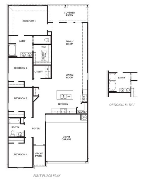2D floor plan layout for the Gaven by D.R. Horton in Emberly, Beasley, TX (Image 3). 2D floor plan layout for the Gaven by D.R. Horton in Emberly, Beasley, TX (Image 3).