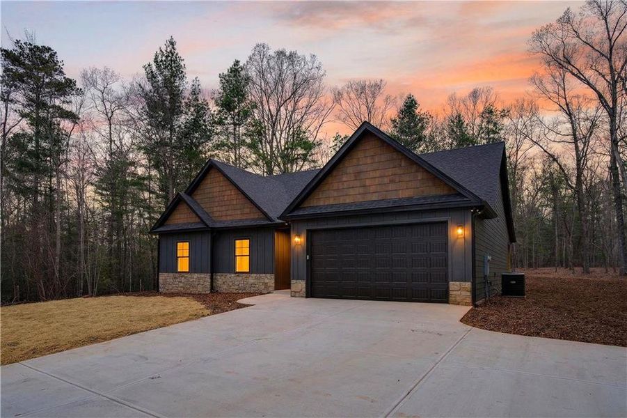 Front exterior of a new home in , Ellijay, GA, highlighting curb appeal (Image 22).