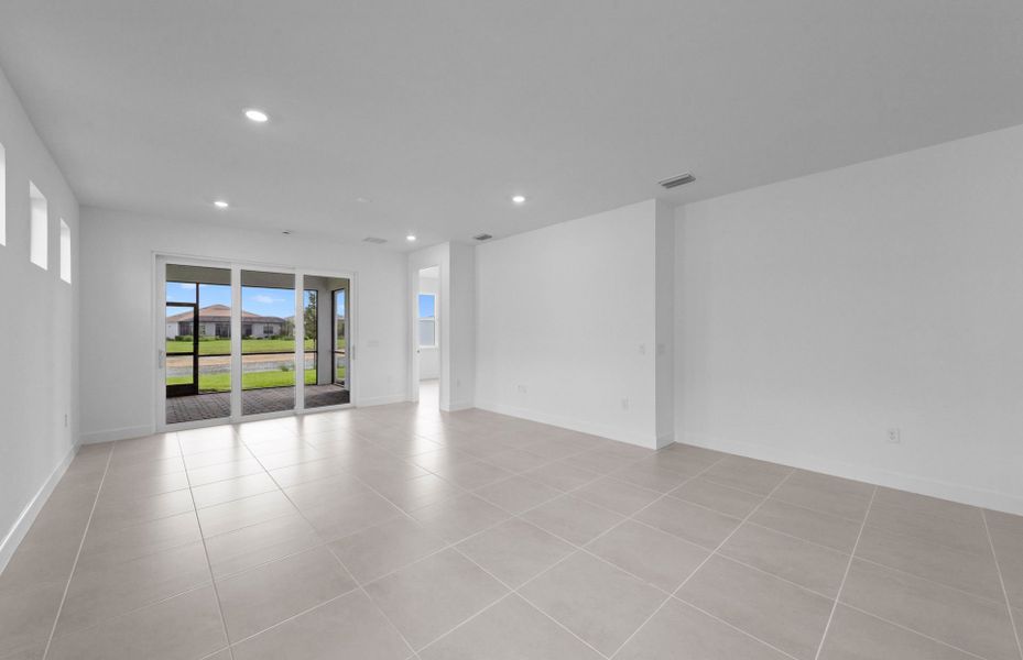 Spacious, unfurnished interior of a new home in TerraWalk at Babcock Ranch, Alva (Image 16). Spacious, unfurnished interior of a new home in TerraWalk at Babcock Ranch, Alva (Image 16).