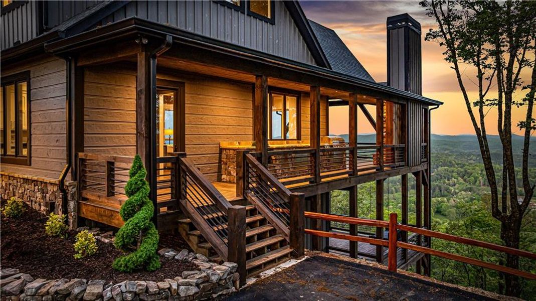 Exterior details and patio area of a home in , Mineral Bluff (Image 3).