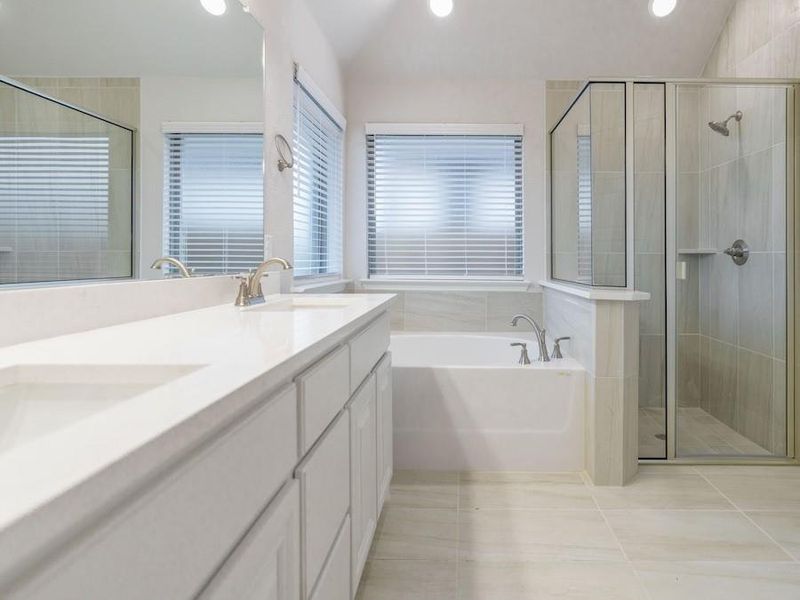 Furnished interior view inside a new home in Bear Creek At Grand Heritage, Lavon (Image 3).