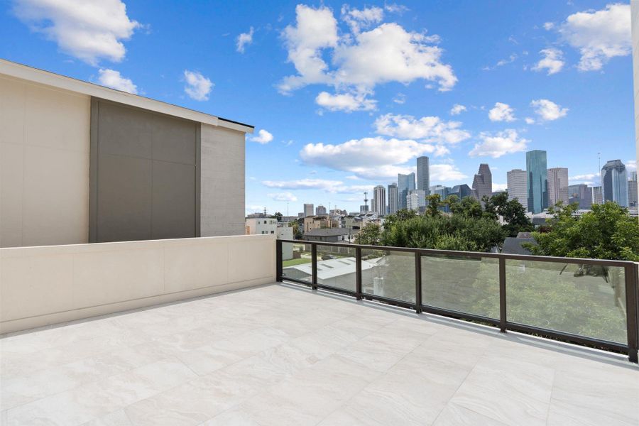 Exterior details and patio area of a home in , Houston (Image 3).