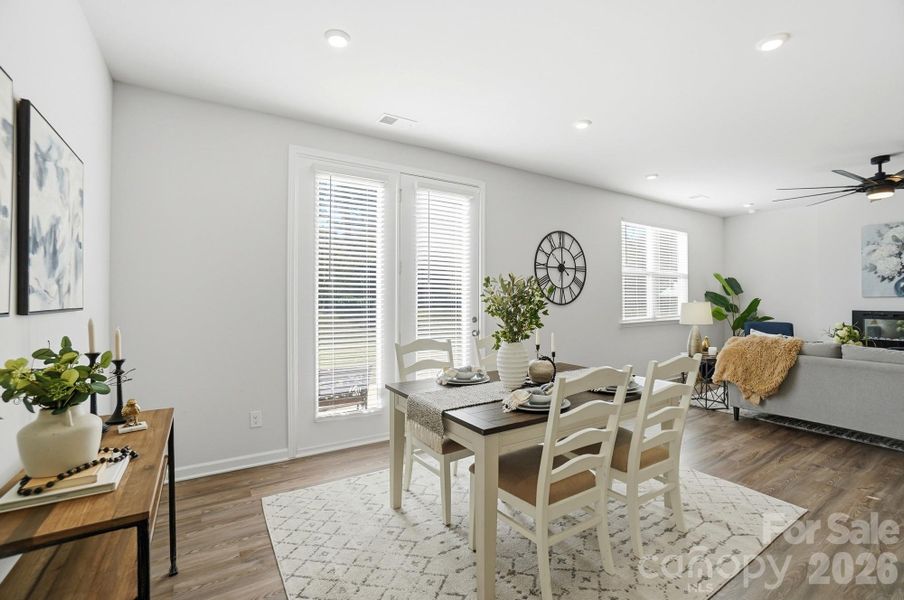 Furnished interior view inside a new home in , Monroe (Image 12).