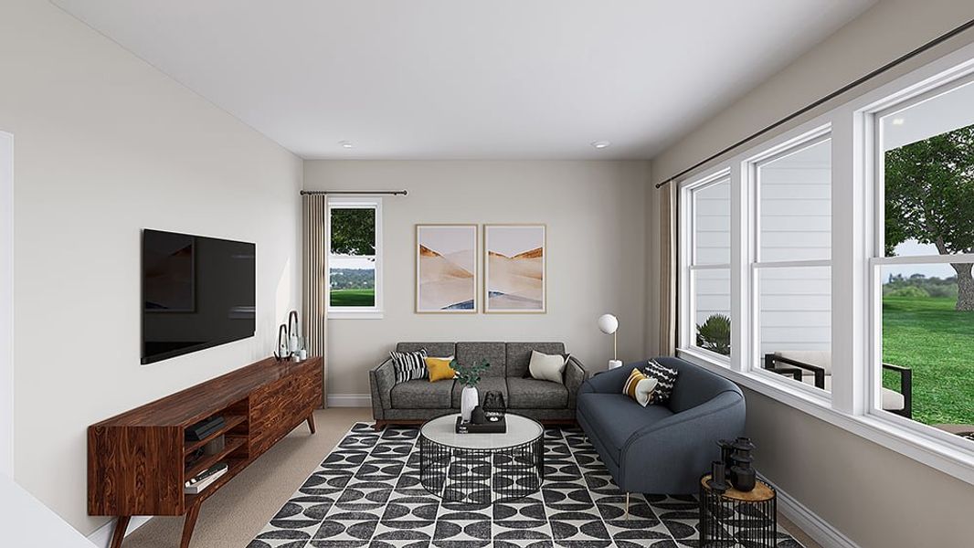 Furnished interior view inside a new home in Archer Row, Charlotte (Image 27).