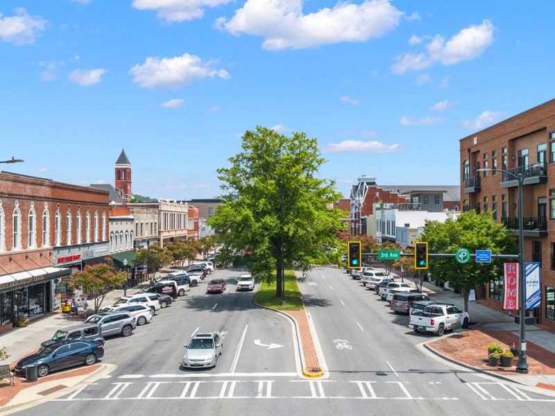 Front exterior of a new home in Shorter Village, Rome, GA, highlighting curb appeal (Image 27).