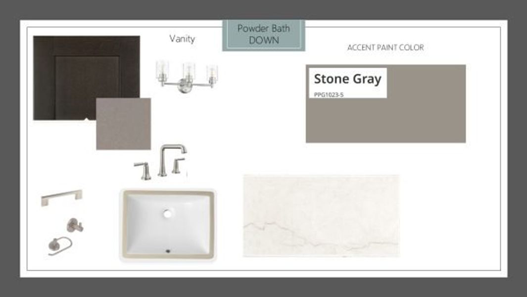 Sample of building materials used in homes in Rio Vista at Kelly Ranch, Aledo (Image 28).