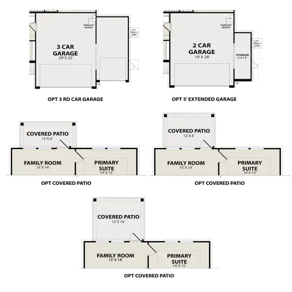 2D floor plan layout for the The Sabine F by Davidson Homes LLC in Spring Branch Crossing, Conroe, TX (Image 5).