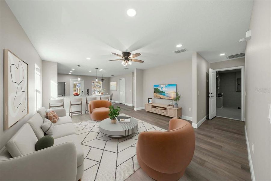 Furnished interior view inside a new home in , Williston (Image 9).