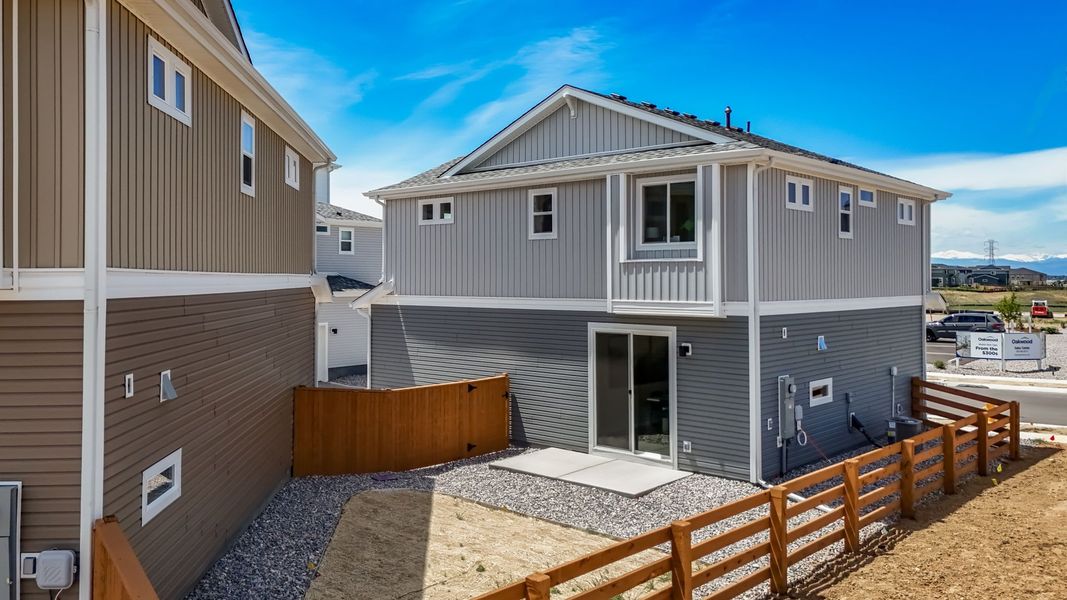 Exterior details and patio area of a home in Reunion, Commerce City (Image 25). Exterior details and patio area of a home in Reunion, Commerce City (Image 25).