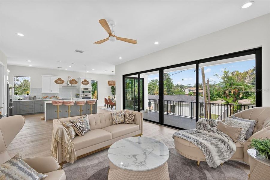Furnished interior view inside a new home in , St. Petersburg (Image 3).