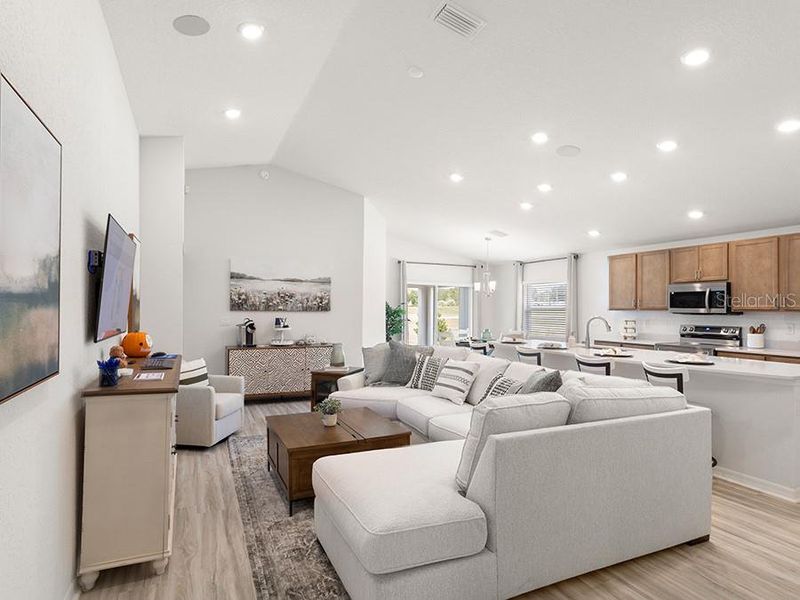 Furnished interior view inside a new home in Vista Trace, Belleview (Image 7).