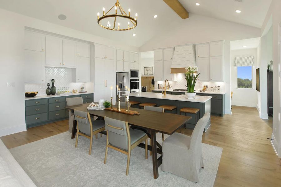 Representative furnished interior of a home built from the Overlook by Drees Custom Homes in The Highlands - 75', Porter (Image 9).