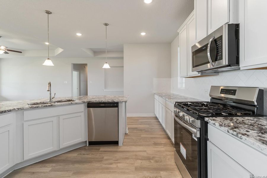 Furnished interior view inside a new home in Lonesome Dove, San Antonio (Image 7). Furnished interior view inside a new home in Lonesome Dove, San Antonio (Image 7).
