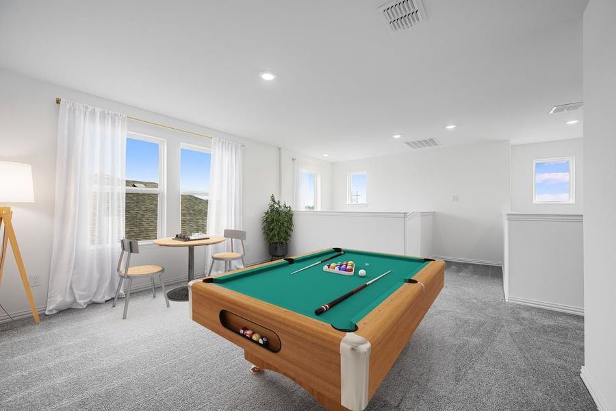 Representative furnished interior of a home built from the Georgetown by Taylor Morrison in River Ridge, Crandall (Image 12).