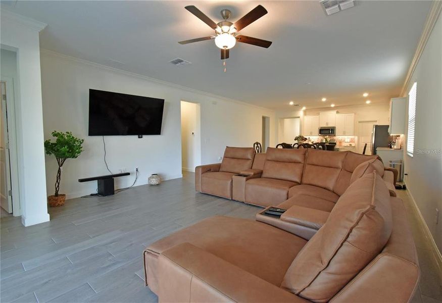 Furnished interior view inside a new home in Southshore Bay Active Adult, Wimauma (Image 14).