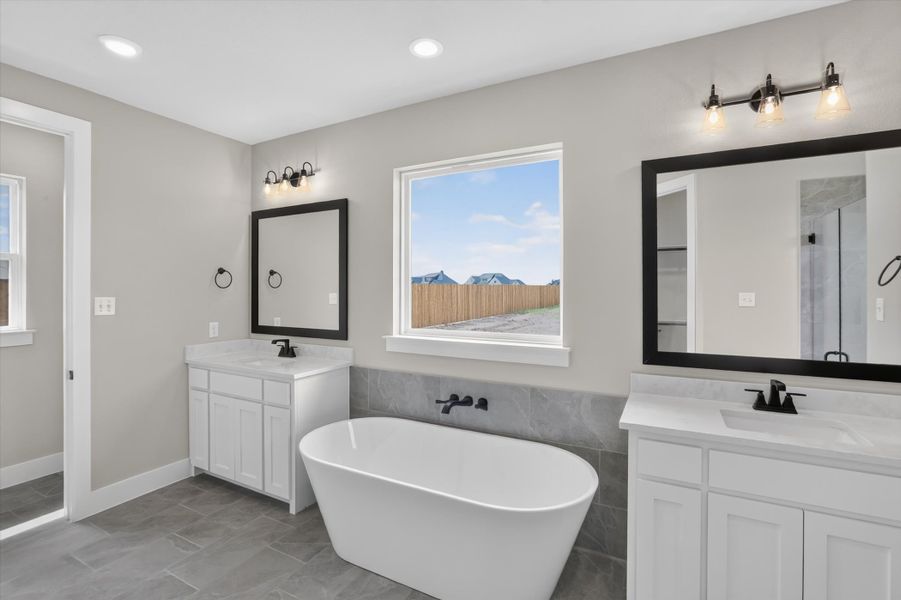 Furnished interior view inside a new home in Coyote Crossing, Godley (Image 12).