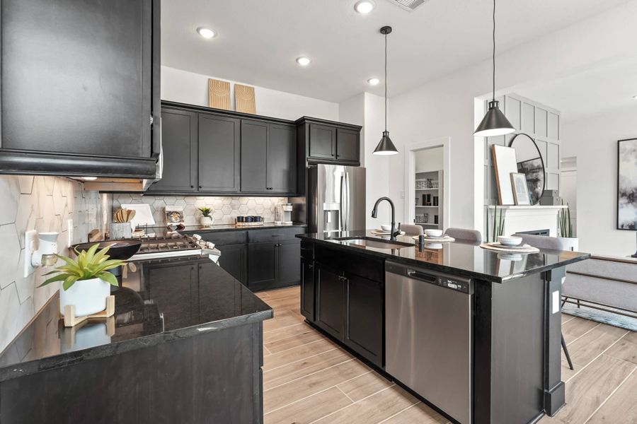 Furnished interior view inside a new home in Bridgeland, Cypress (Image 7).