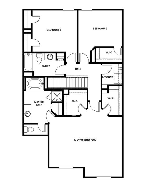 2D floor plan layout of this home in Wayside Village, Houston, TX (Image 3).