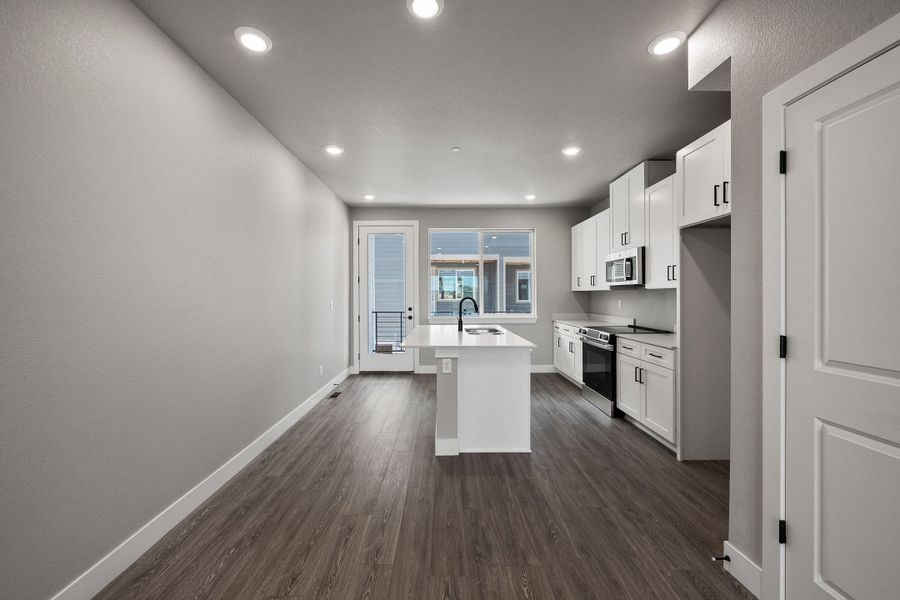 Furnished interior view inside a new home in Berkeley Villas, Denver (Image 9).