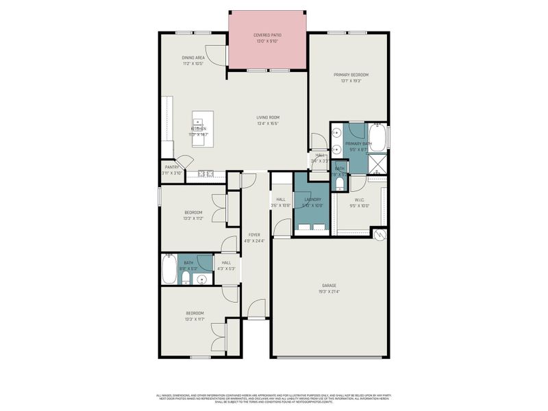 2D floor plan layout of this home in Southwinds, Baytown, TX (Image 5). 2D floor plan layout of this home in Southwinds, Baytown, TX (Image 5).