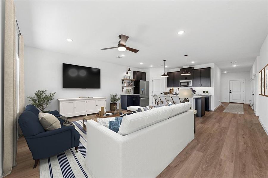 Furnished interior view inside a new home in Rolling Ridge, Van Alstyne (Image 5). Furnished interior view inside a new home in Rolling Ridge, Van Alstyne (Image 5).